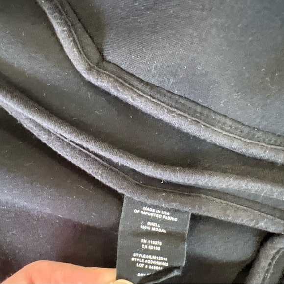 Helmut Lang Jacket Sweatshirt Black Small Dual Zip Front Logo Arm Made In USA - Picture 9 of 14